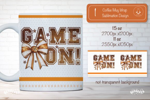 A Basketball Mug Design for Craft Graphics & Brand Marketing