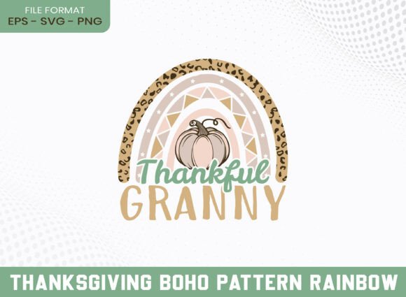 A Boho Thanksgiving Graphic Perfect for Crafts and Content
