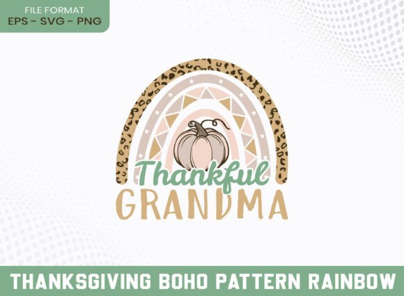 A Boho Thanksgiving SVG Graphic for Crafts and Brand Storytelling