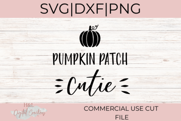 A Pumpkin Patch Cutie SVG Design for Crafts and Graphic Projects