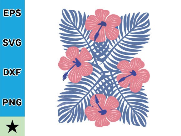A Retro Floral SVG Graphic for Crafts & Commercial Use