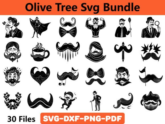 Crafting a Masculine Mood: A Review of the Mustache SVG Graphics Bundle