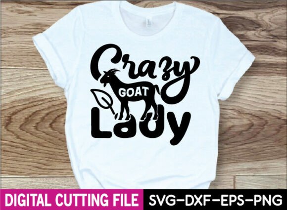 Crazy Goat Lady Svg Design for Crafts and Graphics