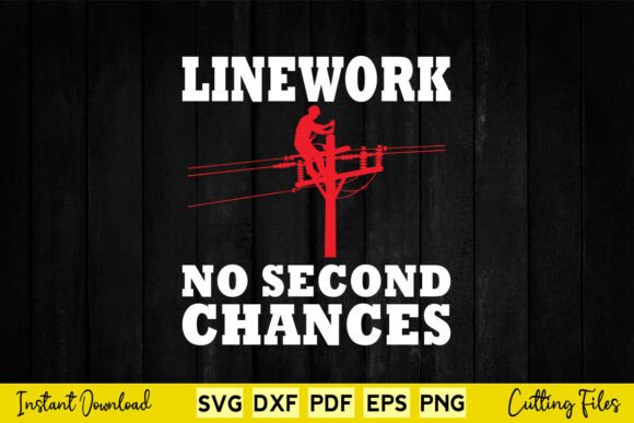 Linework No Second Chances SVG for Crafters & Graphics