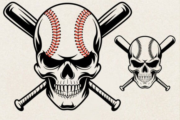 The Baseball Skull SVG: A Bold Graphic for Crafts & Campaigns