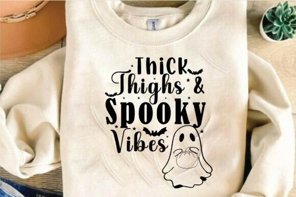 Thick Thighs Spooky Vibes SVG: A Crafty Graphics Gem